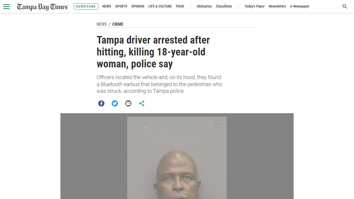 Tampa driver arrested after hitting, killing 18-year-old woman, police say